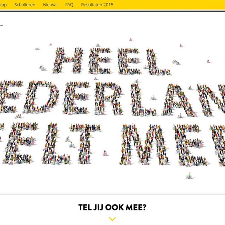 Fiets Telweek campagnewebsite